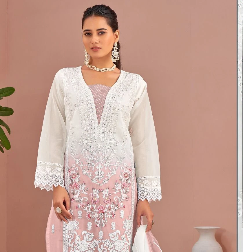 Fepic Sr 3040 Organza Pakistani Readymade Salwar Suit